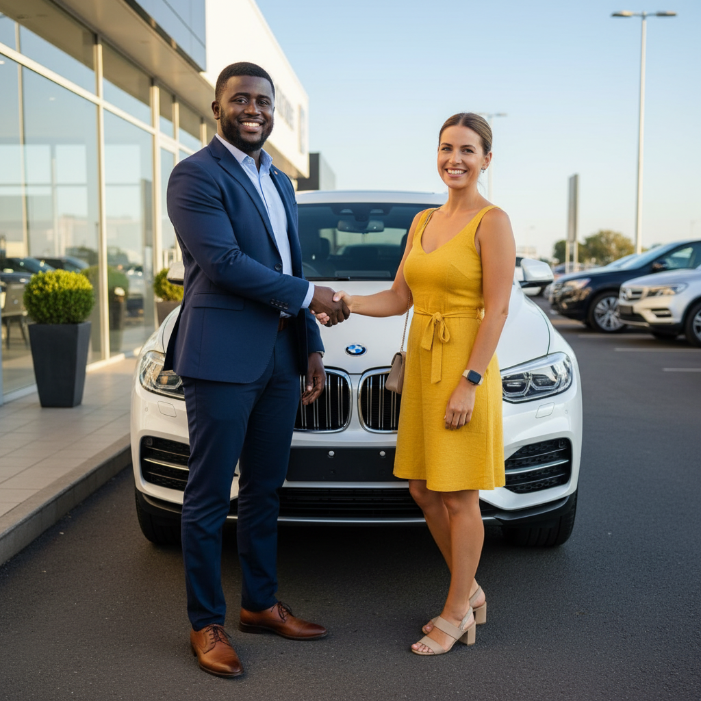 Car Delivery Handshake